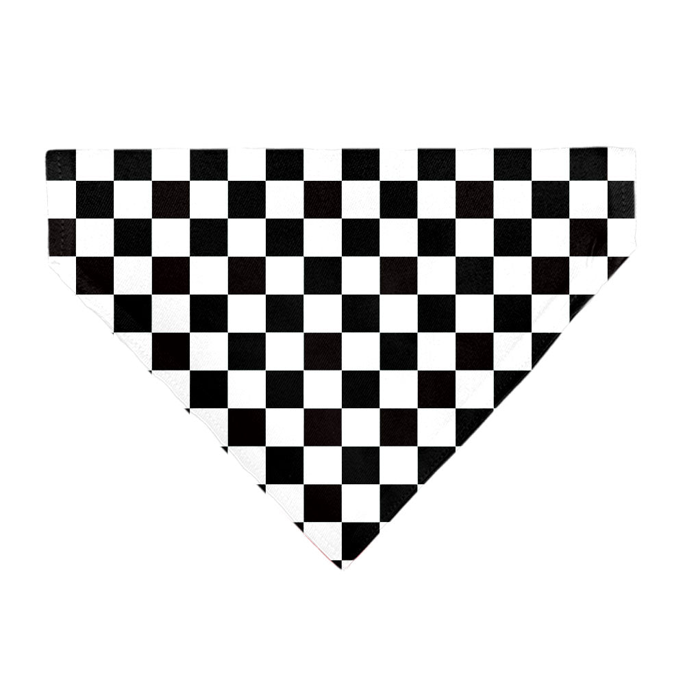 Pet Bandana - Checker Black/White Pet Bandanas Buckle-Down