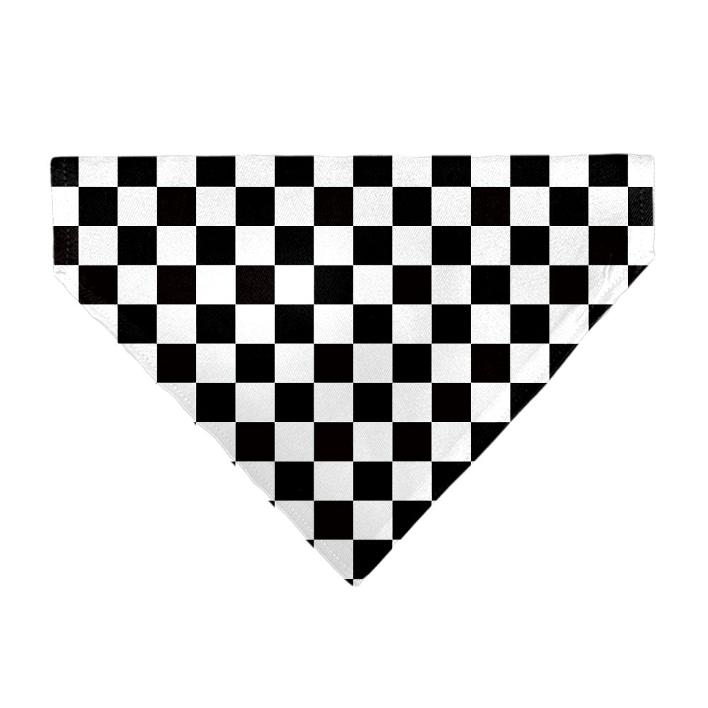 Pet Bandana - Checker Black/White Pet Bandanas Buckle-Down