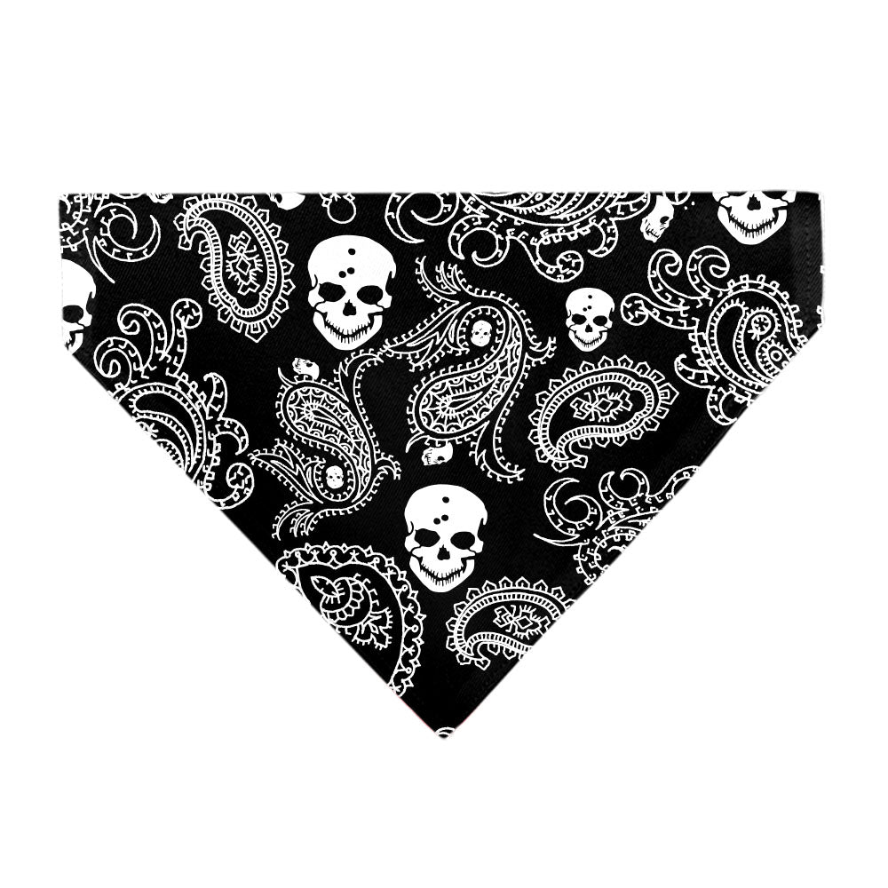 Pet Bandana - Bandana/Skulls Black/White Pet Bandanas Buckle-Down