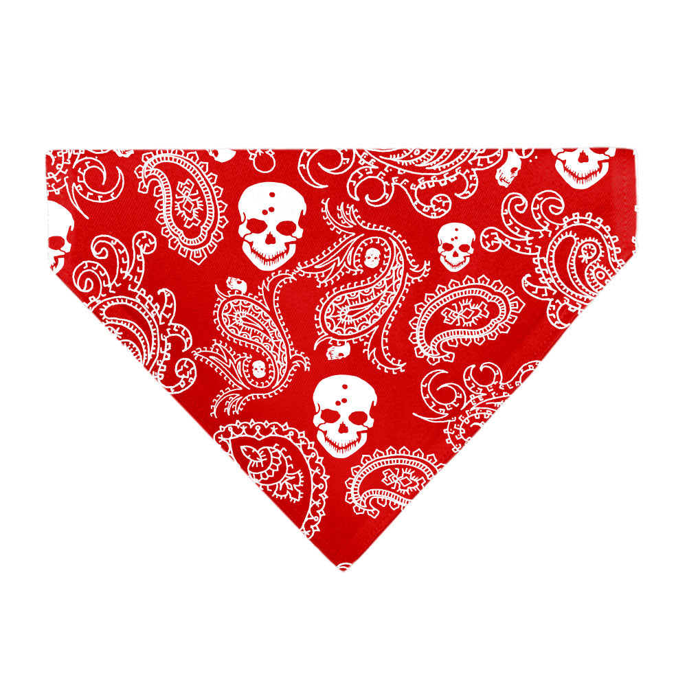 Pet Bandana - Bandana/Skulls Red/White Pet Bandanas Buckle-Down