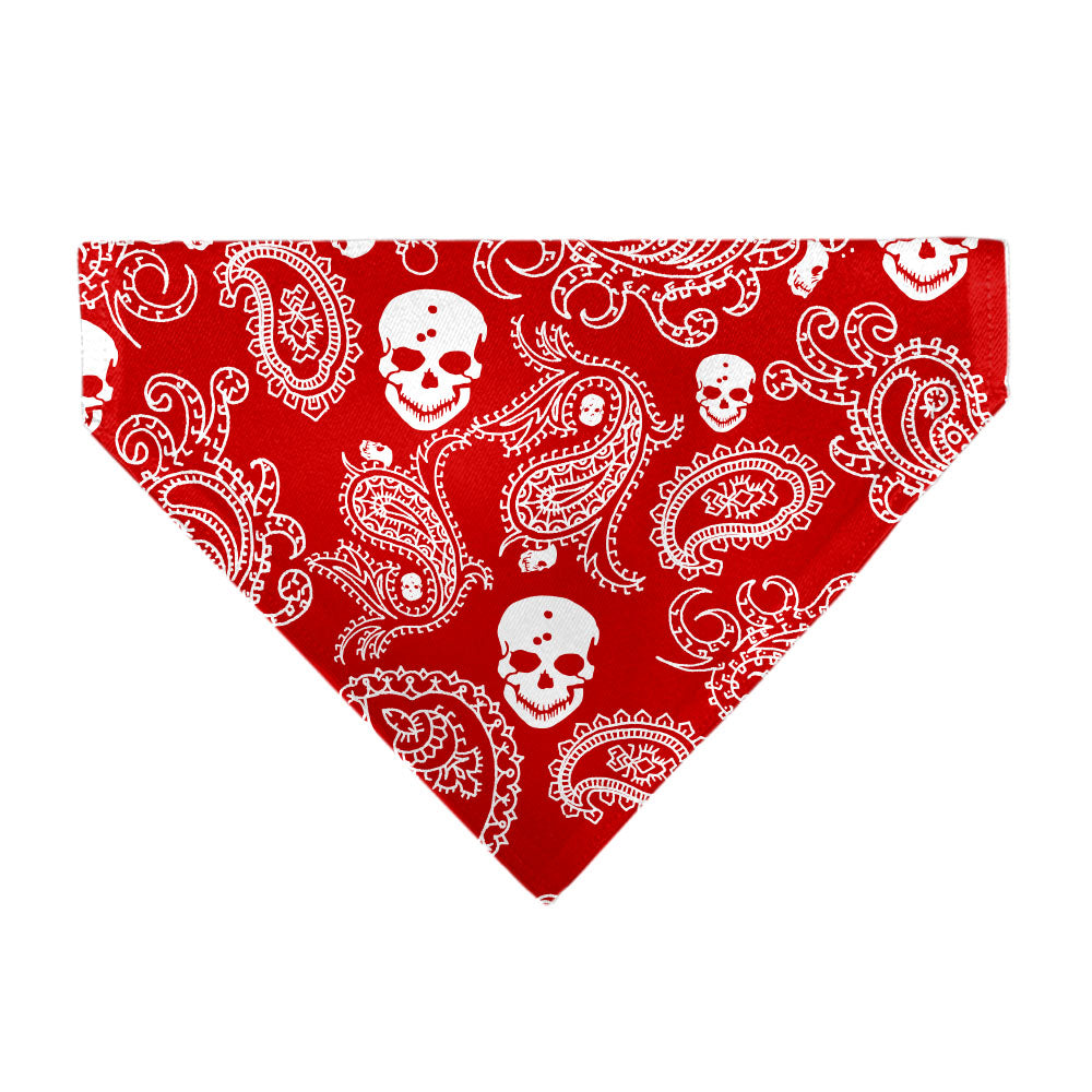 Pet Bandana - Bandana/Skulls Red/White Pet Bandanas Buckle-Down