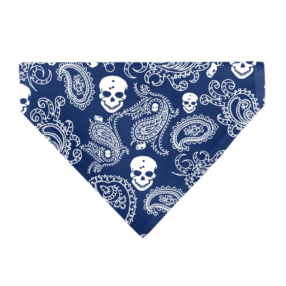 Pet Bandana - Bandana/Skulls Royal/White Pet Bandanas Buckle-Down