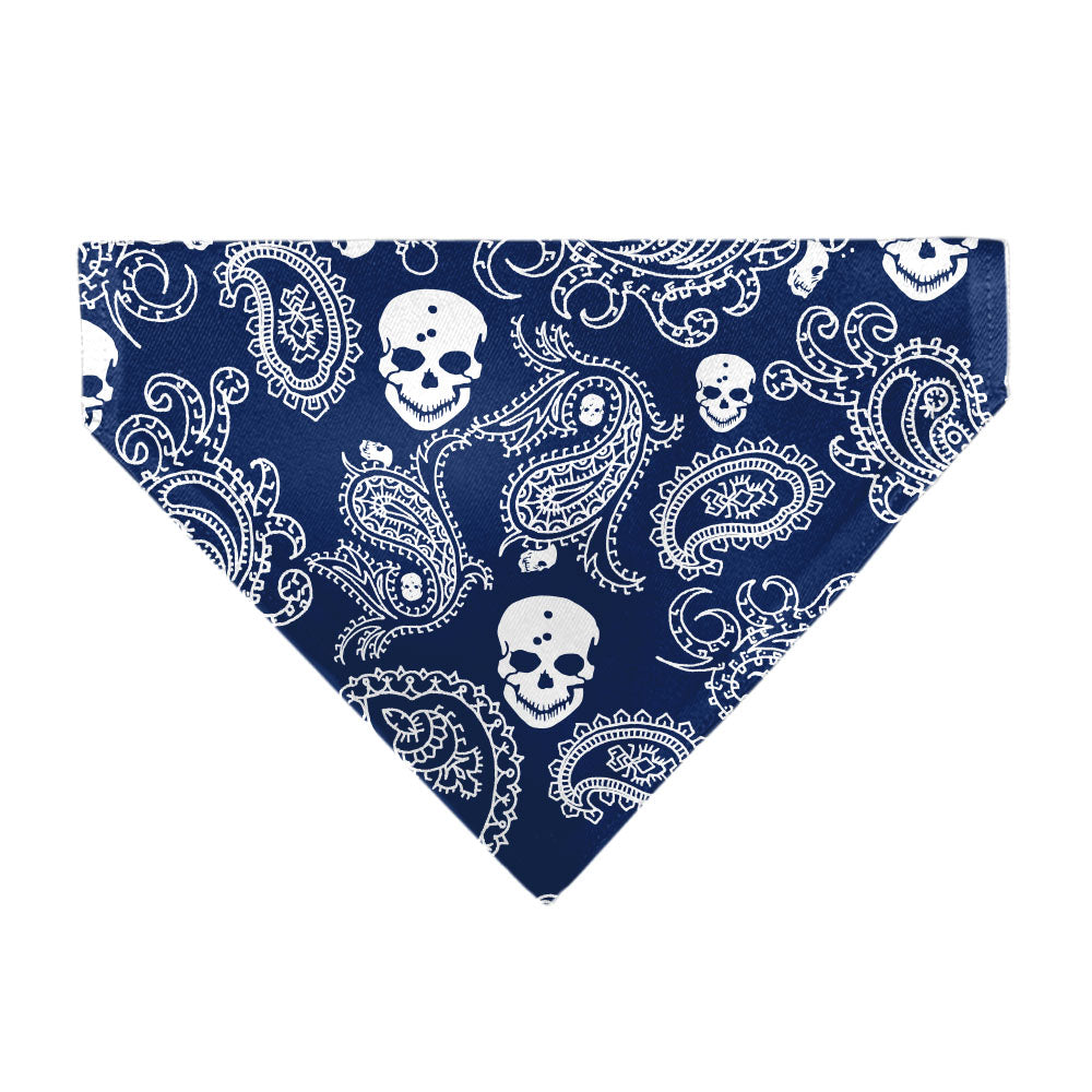 Pet Bandana - Bandana/Skulls Royal/White Pet Bandanas Buckle-Down