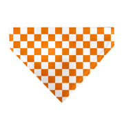 Pet Bandana - Checker White/TN Orange Pet Bandanas Buckle-Down