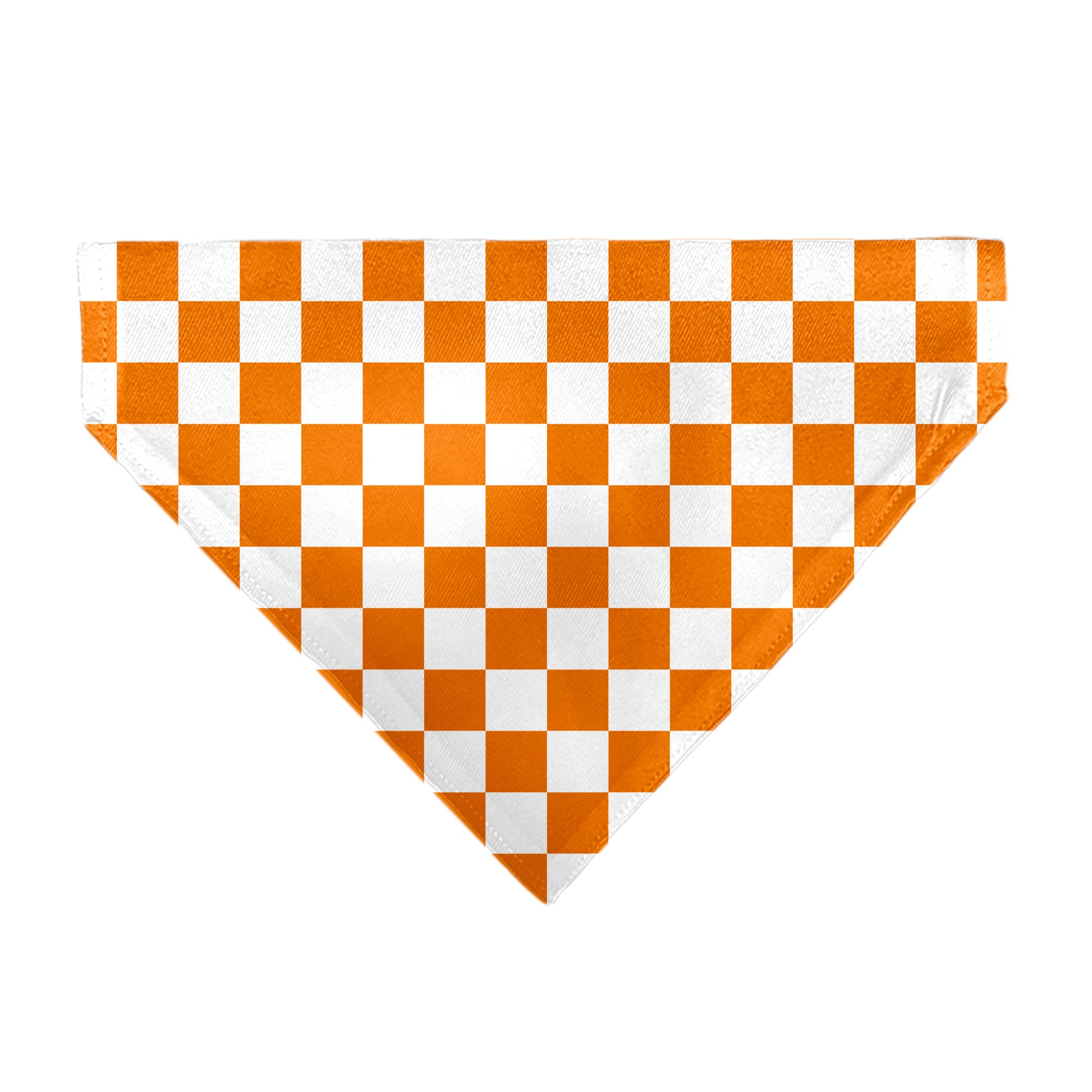 Pet Bandana - Checker White/TN Orange Pet Bandanas Buckle-Down