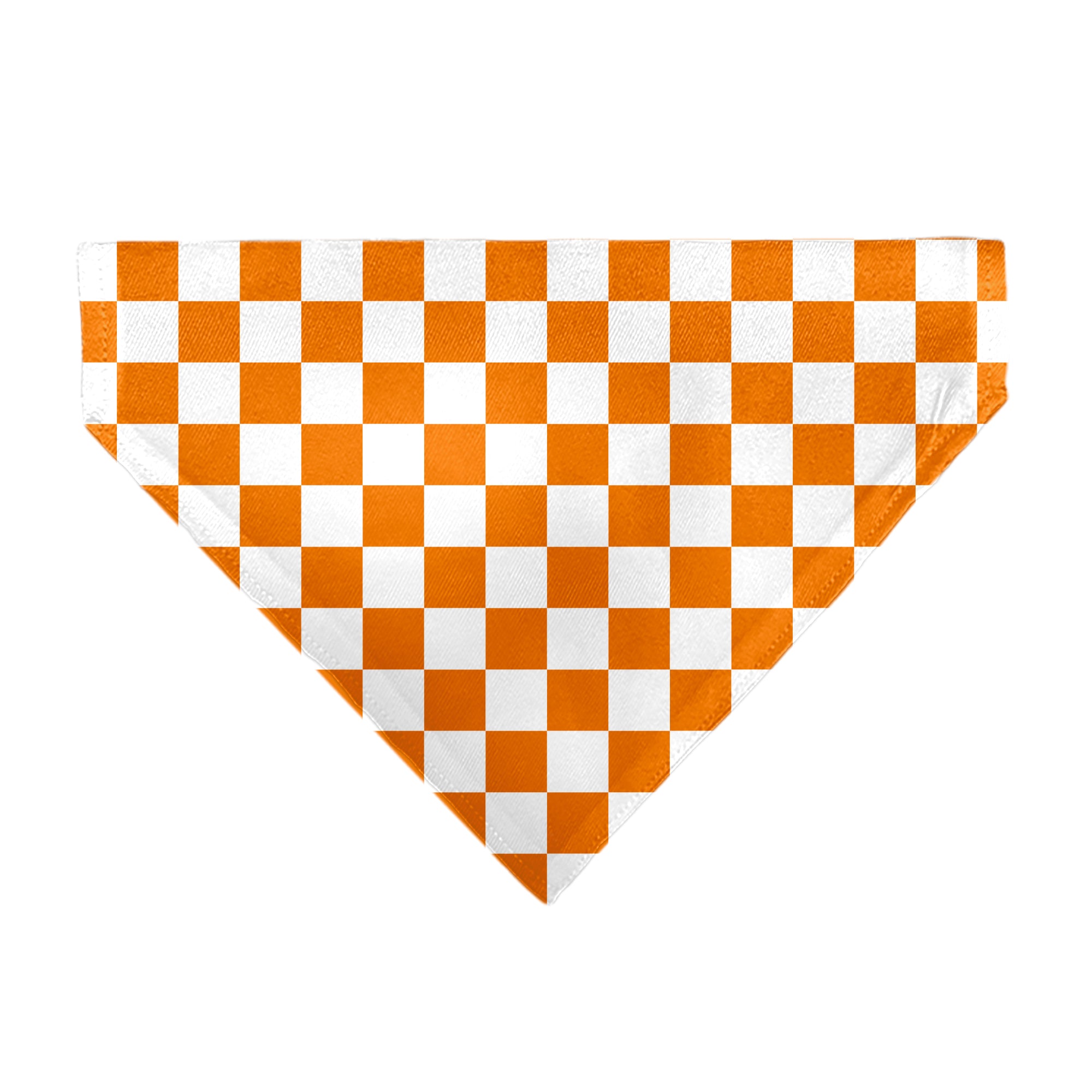 Pet Bandana - Checker White/TN Orange Pet Bandanas Buckle-Down