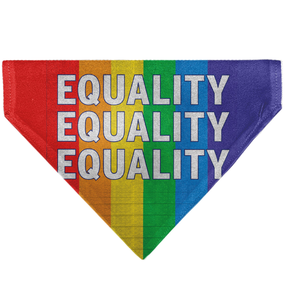 Pet Bandana - EQUALITY Blocks Rainbow/Blue/White Pet Bandanas Buckle-Down, Inc.