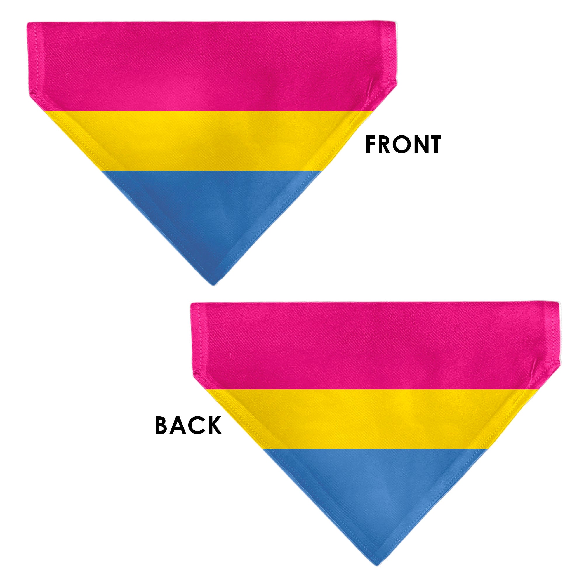 Pet Bandana - Flag Pansexual Pink/Yellow/Blue Pet Bandanas Buckle-Down