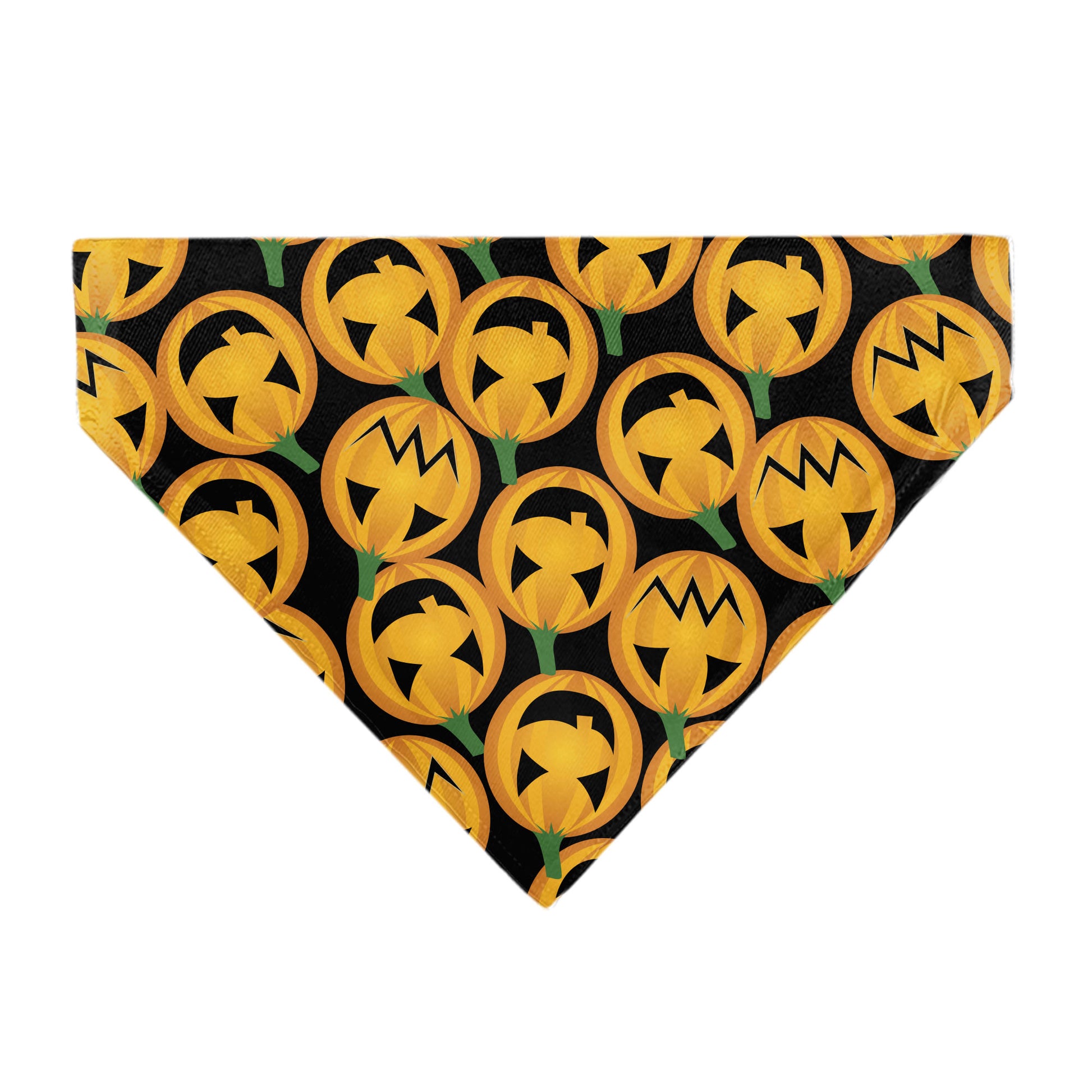 Pet Bandana - Jack-o'-Lantern Collage Black Pet Bandanas Buckle-Down