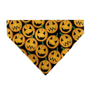 Pet Bandana - Jack-o'-Lantern Collage Black Pet Bandanas Buckle-Down