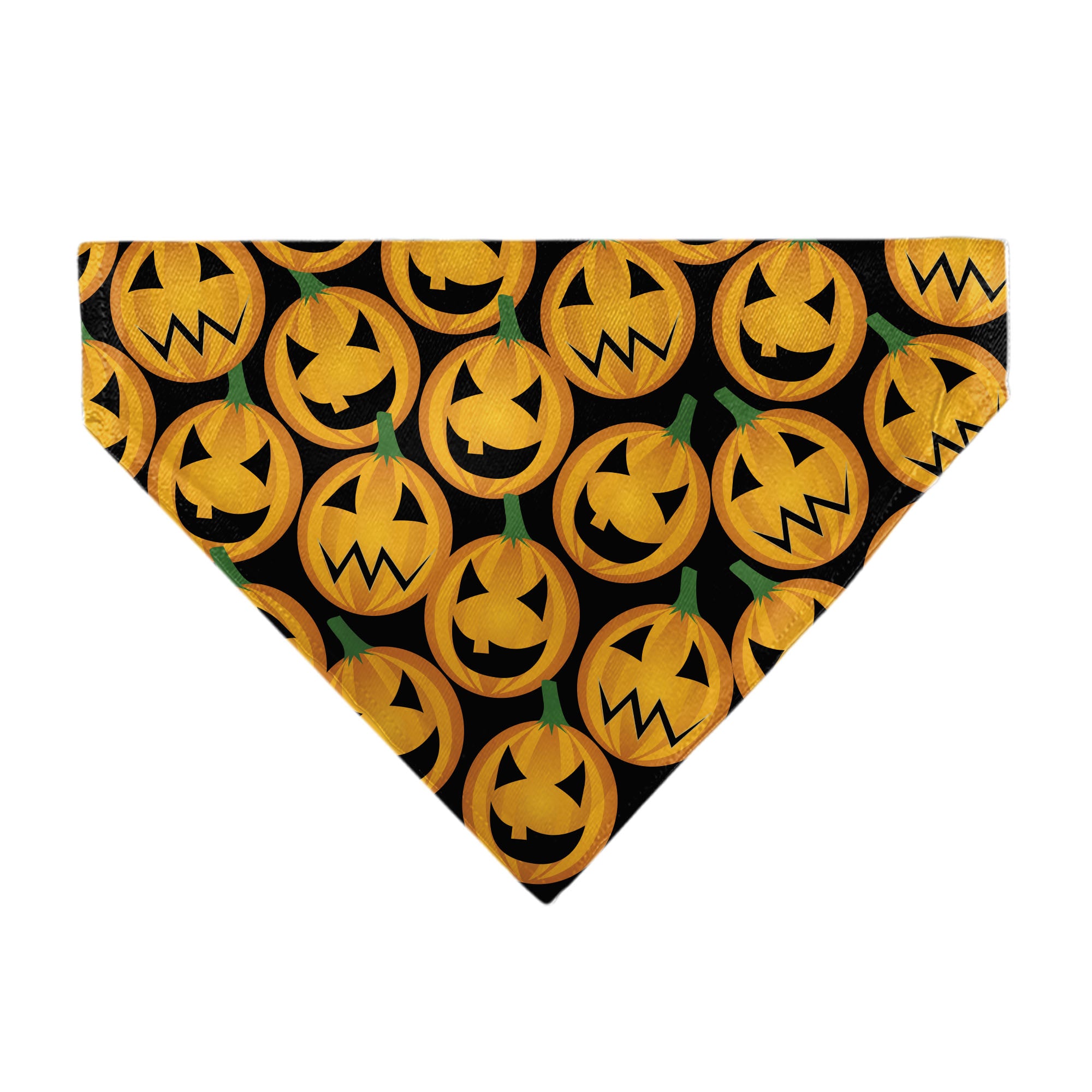 Pet Bandana - Jack-o'-Lantern Collage Black Pet Bandanas Buckle-Down