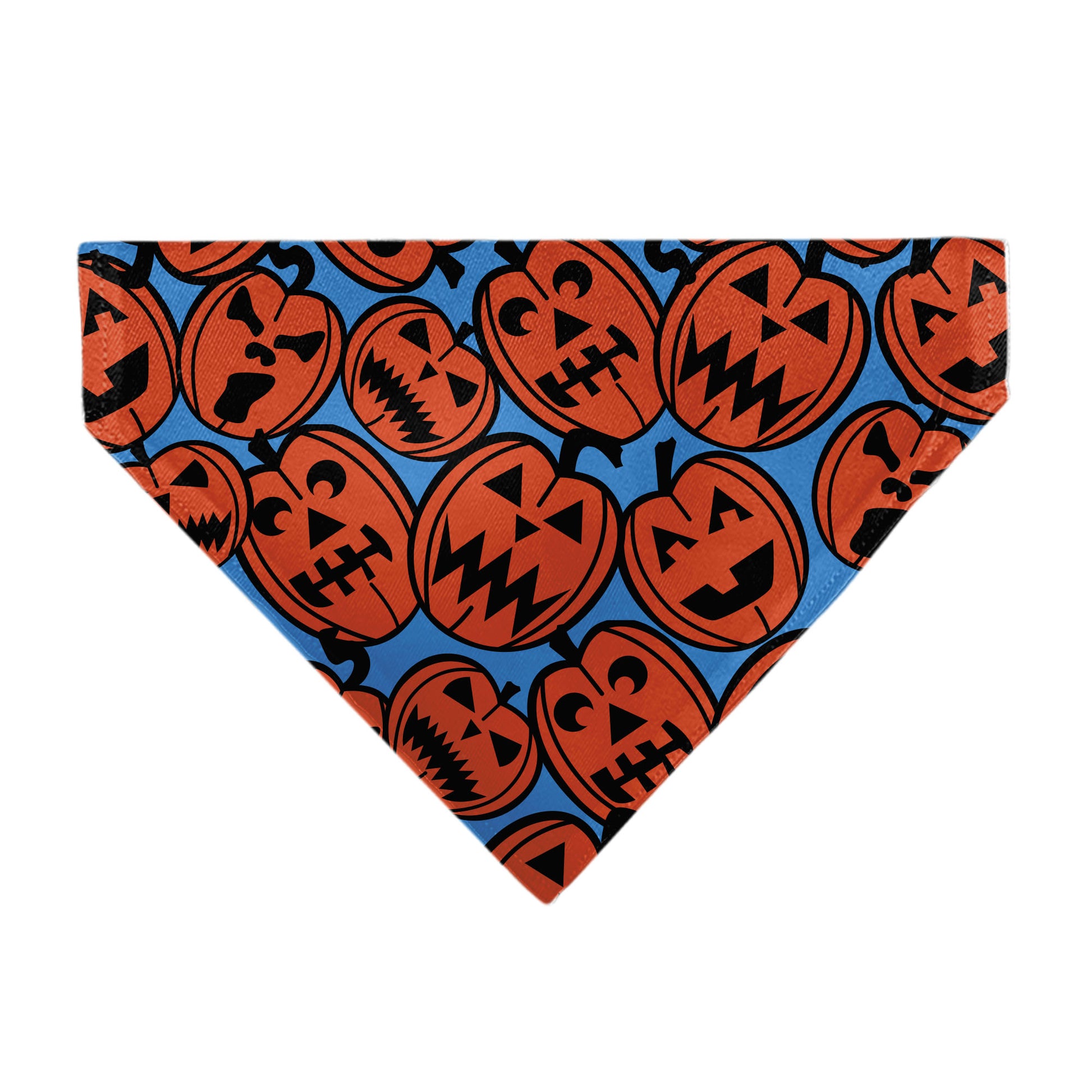 Pet Bandana - Jack-o'-Lanterns Blue Pet Bandanas Buckle-Down