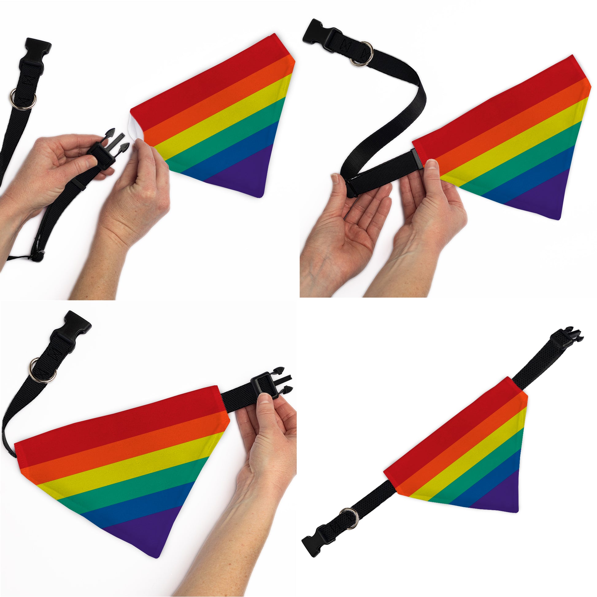 Pet Bandana - Rainbow Print Pet Bandanas Buckle-Down