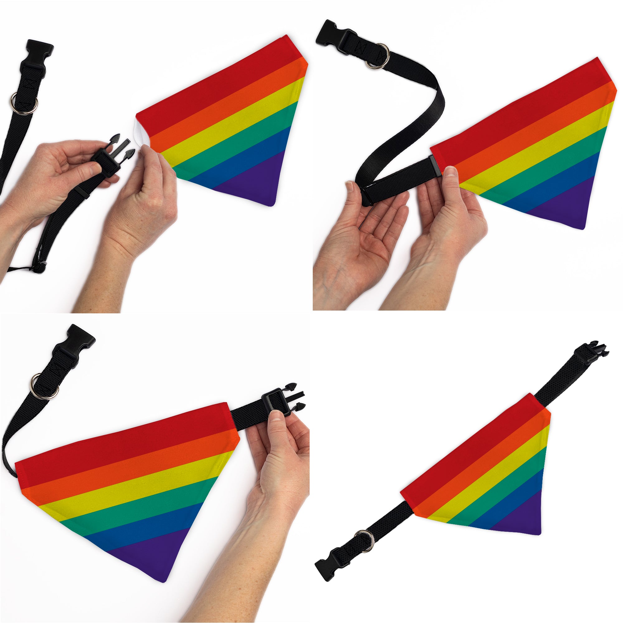 Pet Bandana - Rainbow Print Pet Bandanas Buckle-Down