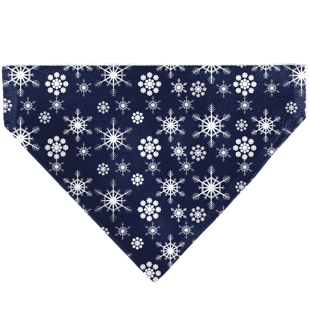 Pet Bandana - Snowflakes Blue/White Pet Bandanas Buckle-Down