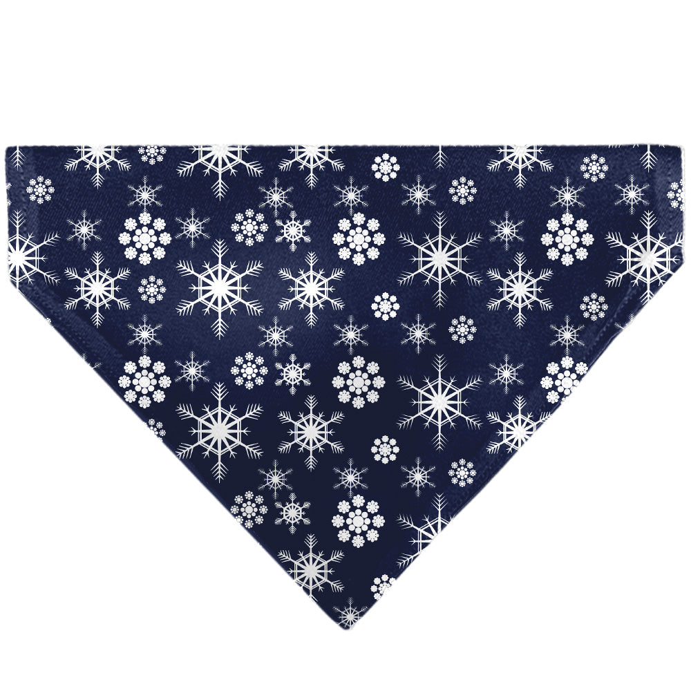 Pet Bandana - Snowflakes Blue/White Pet Bandanas Buckle-Down