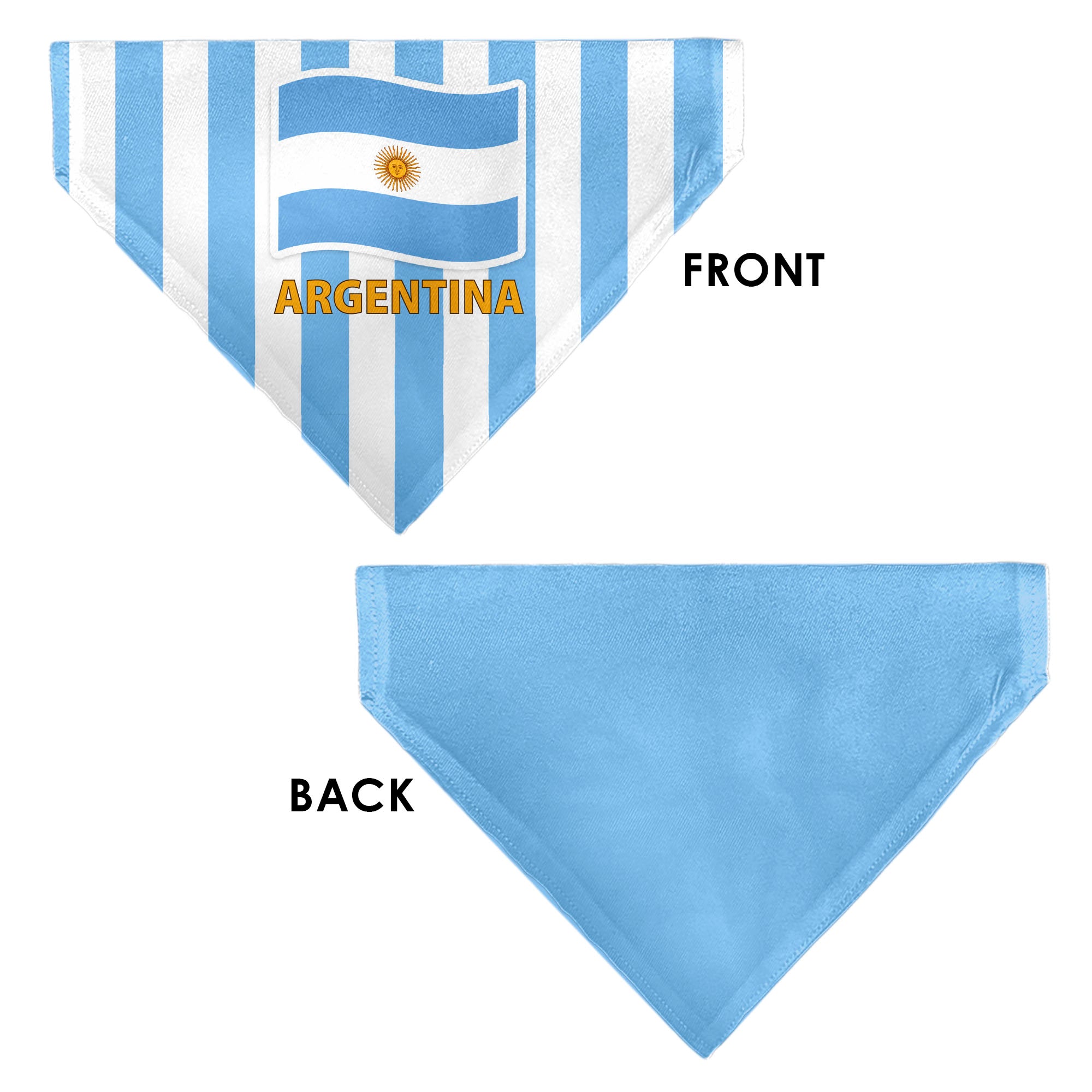 Pet Bandana - Global Soccer Cup Series Argentina Spirit Flag Pet Bandanas Buckle-Down