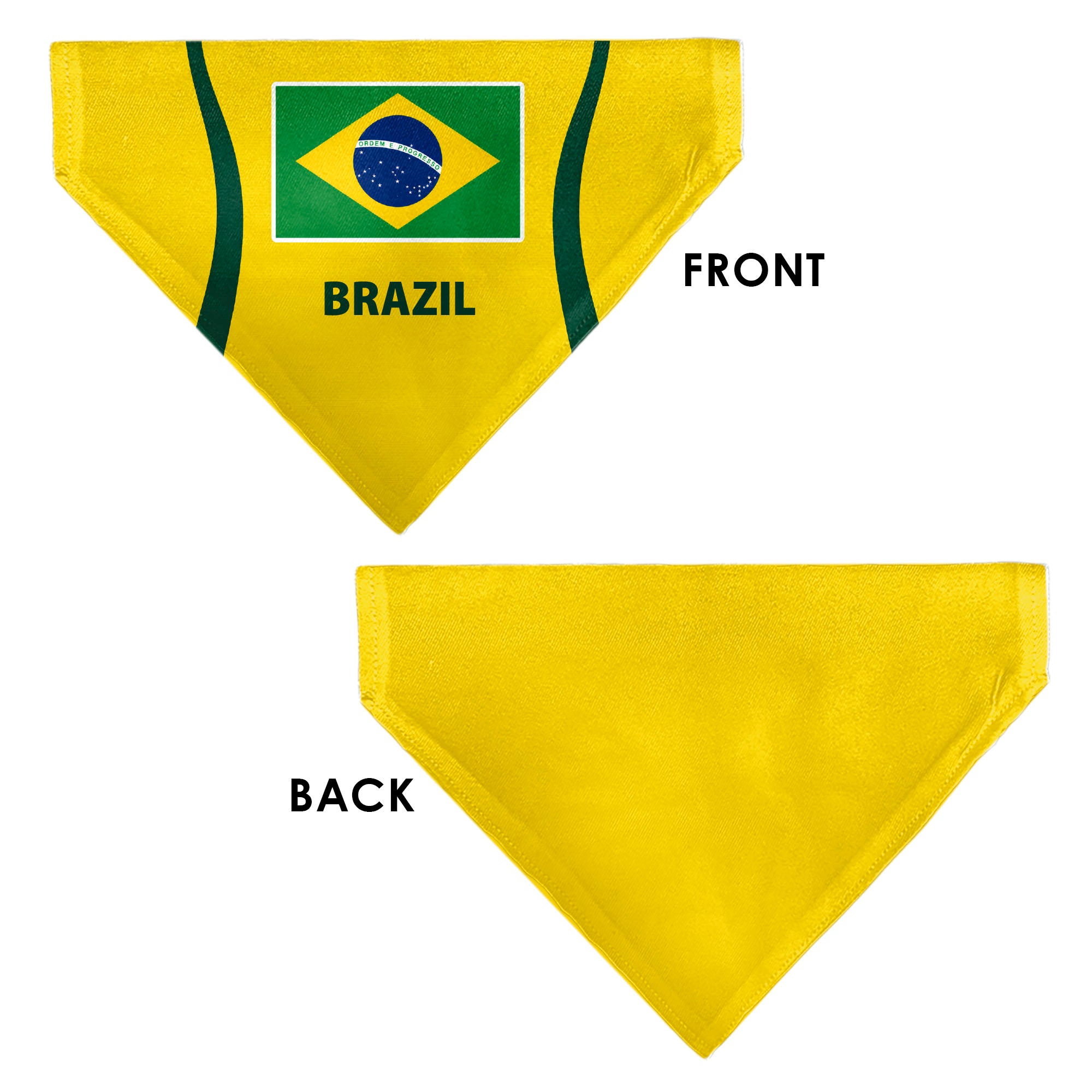 Pet Bandana - Global Soccer Cup Series Brazil Spirit Flag Pet Bandanas Buckle-Down