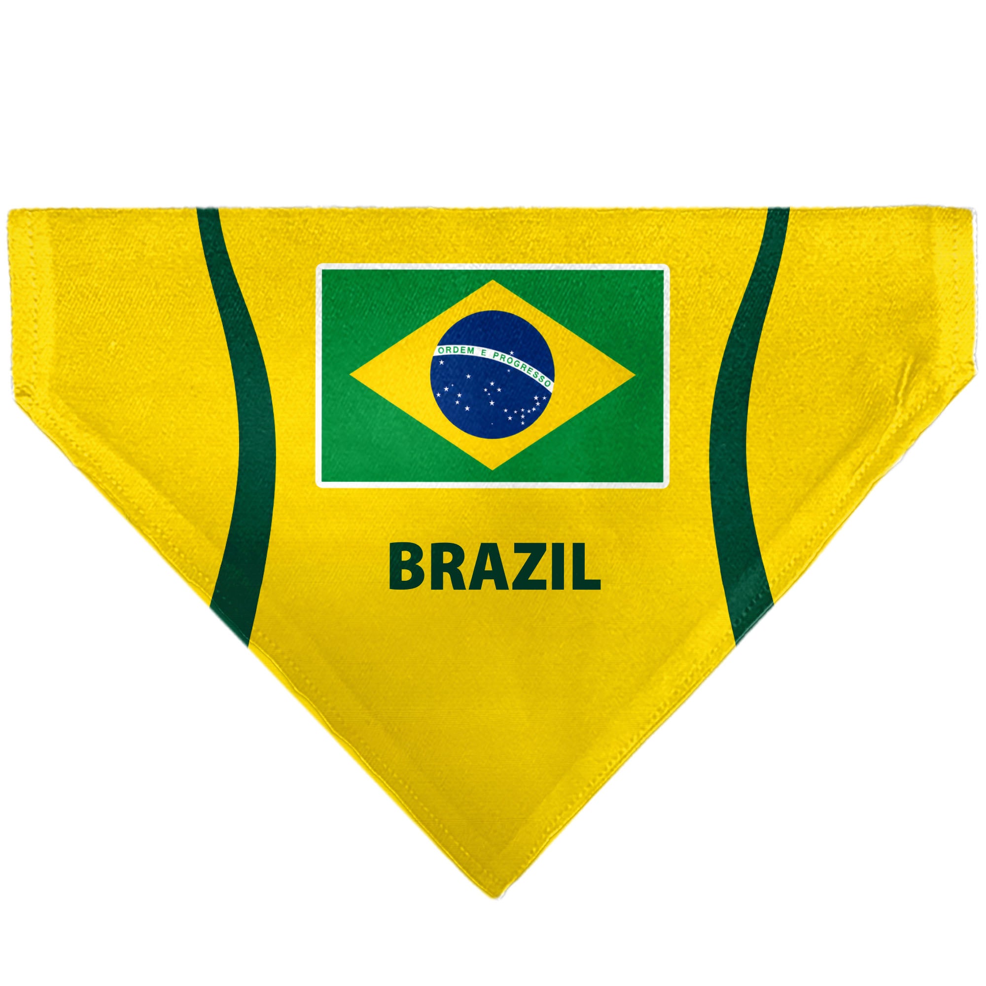 Pet Bandana - Global Soccer Cup Series Brazil Spirit Flag Pet Bandanas Buckle-Down