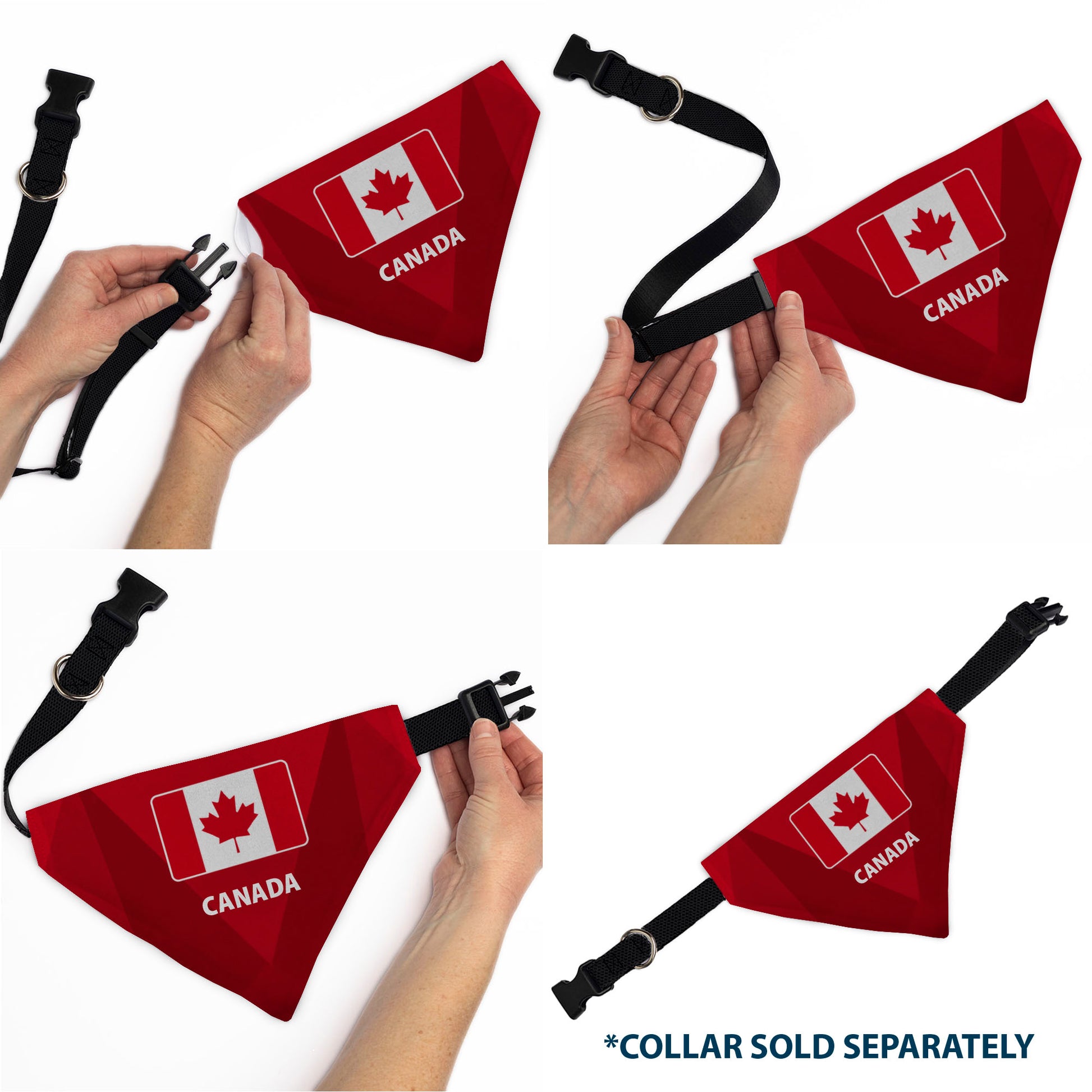Pet Bandana - Global Soccer Cup Series Canada Spirit Flag Pet Bandanas Buckle-Down