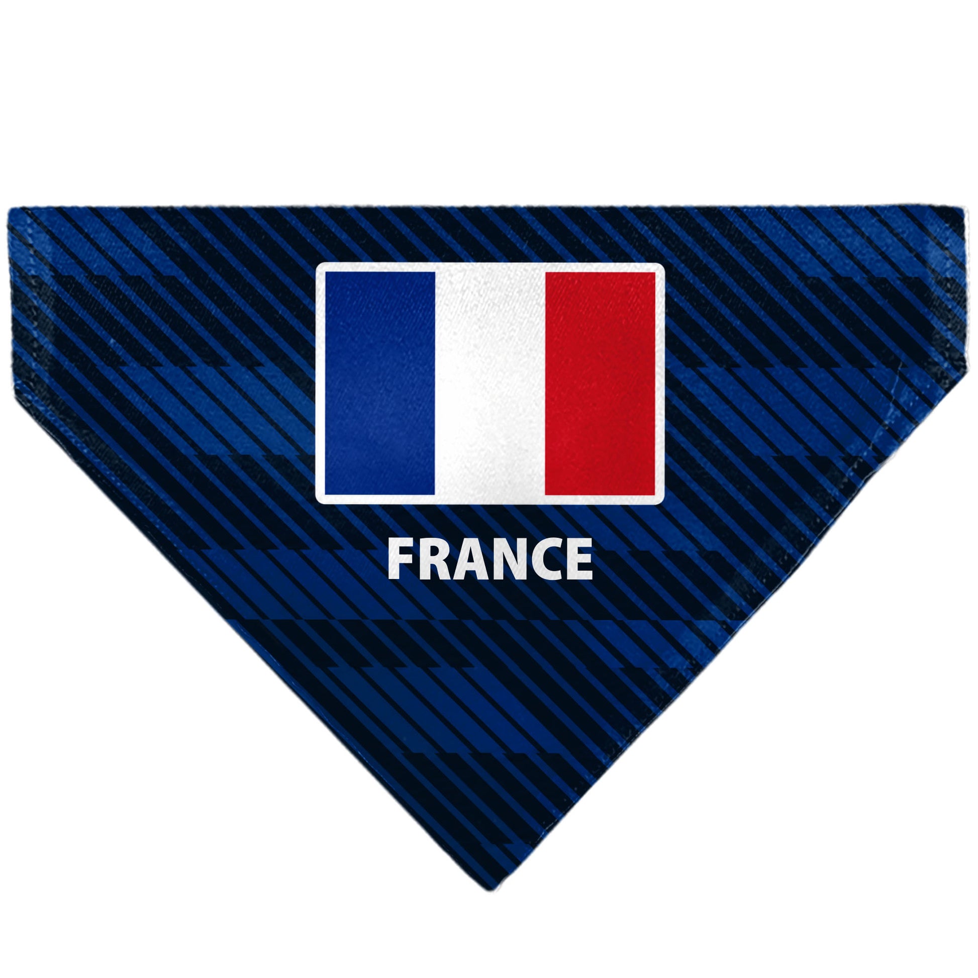 Pet Bandana - Global Soccer Cup Series France Spirit Flag Pet Bandanas Buckle-Down
