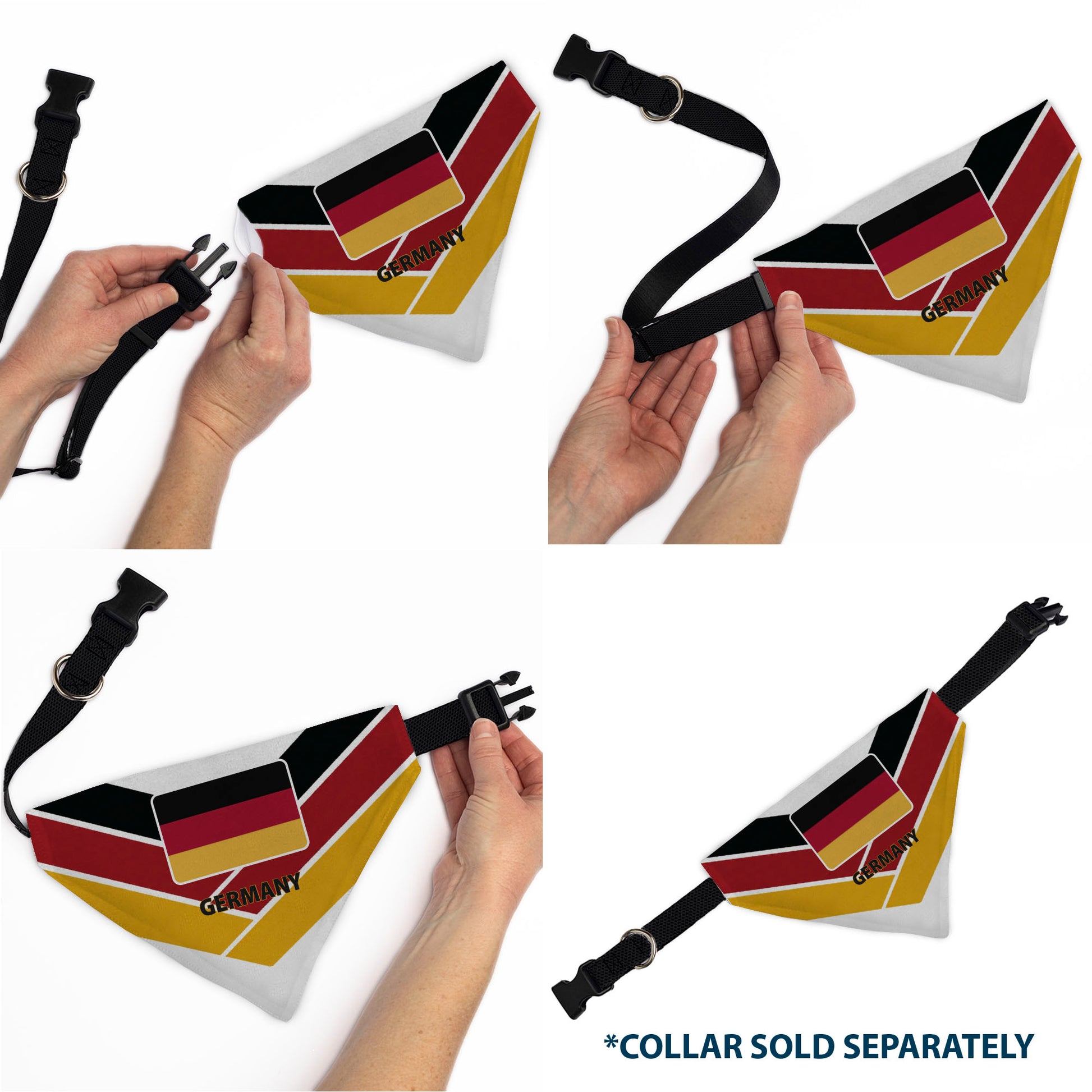 Pet Bandana - Global Soccer Cup Series Germany Spirit Flag Pet Bandanas Buckle-Down