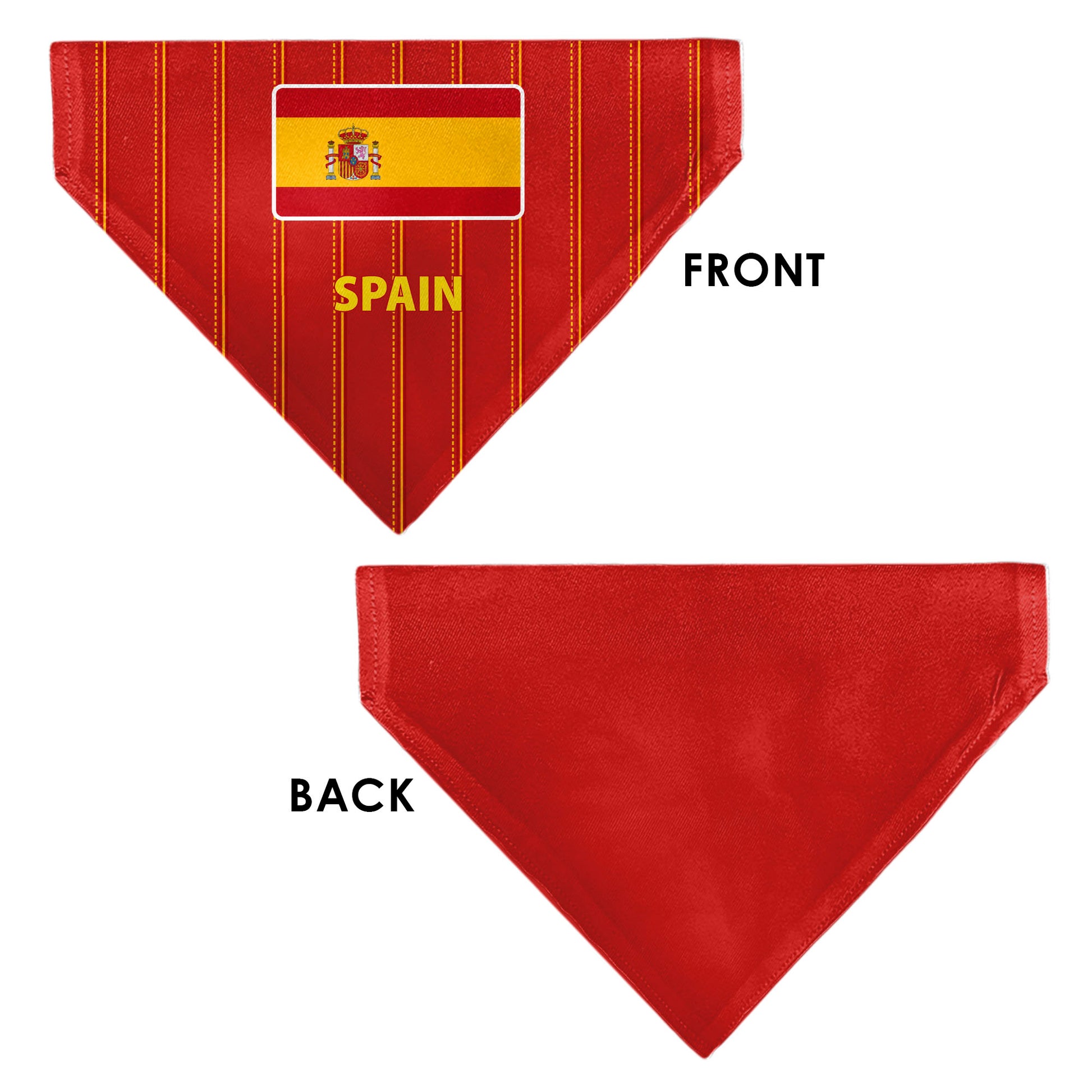 Pet Bandana - Global Soccer Cup Series Spain Spirit Flag Pet Bandanas Buckle-Down