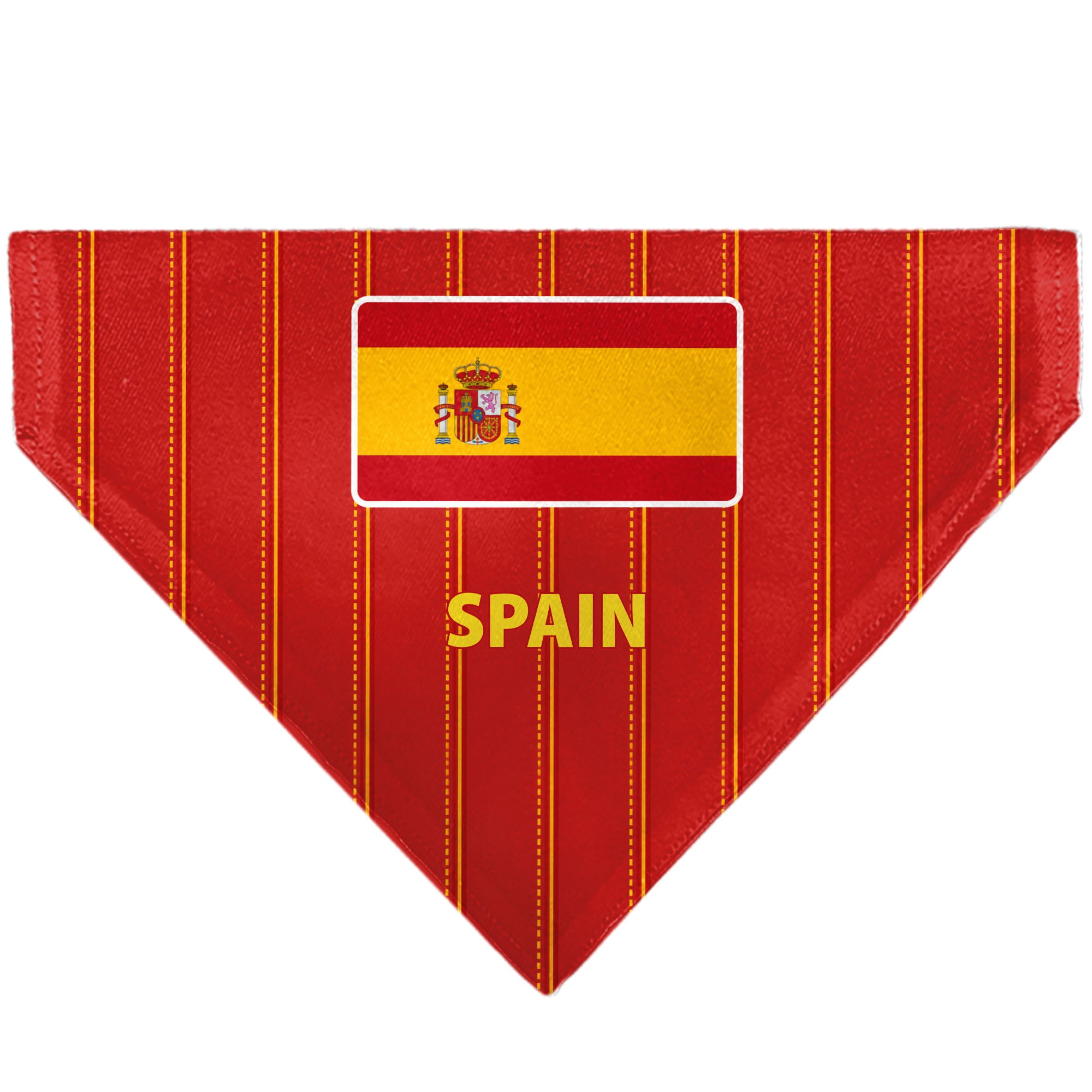Pet Bandana - Global Soccer Cup Series Spain Spirit Flag Pet Bandanas Buckle-Down