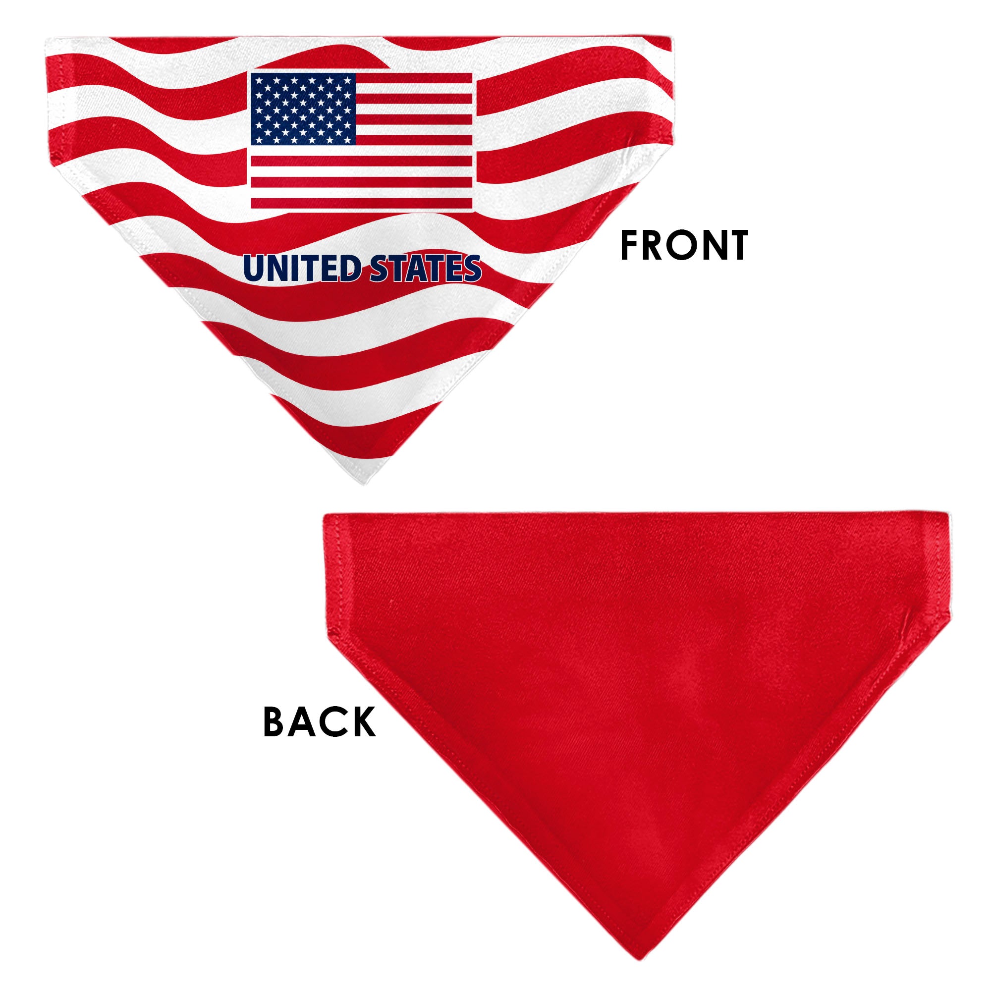 Pet Bandana - Global Soccer Cup Series United States Spirit Flag Pet Bandanas Buckle-Down