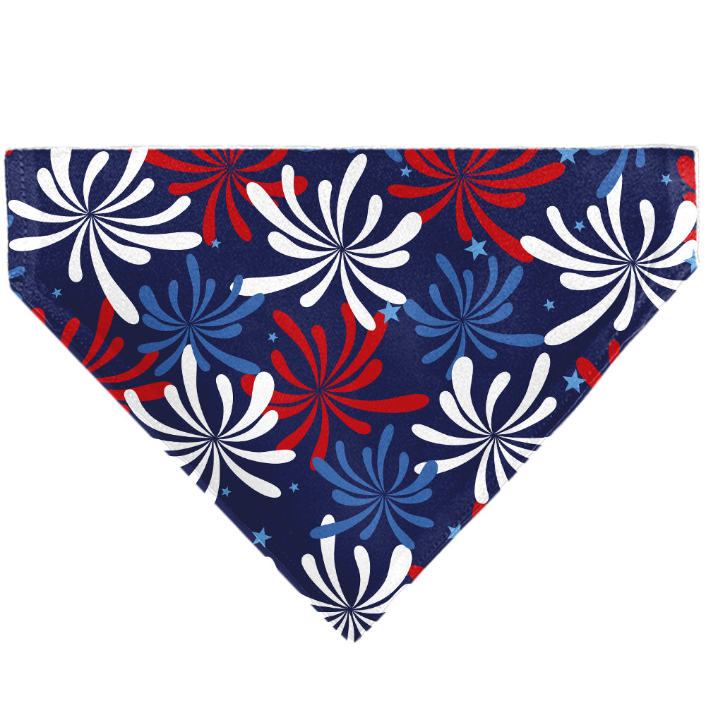 Pet Bandana - Americana Fireworks Show Blues/Red/White Pet Bandanas Buckle-Down