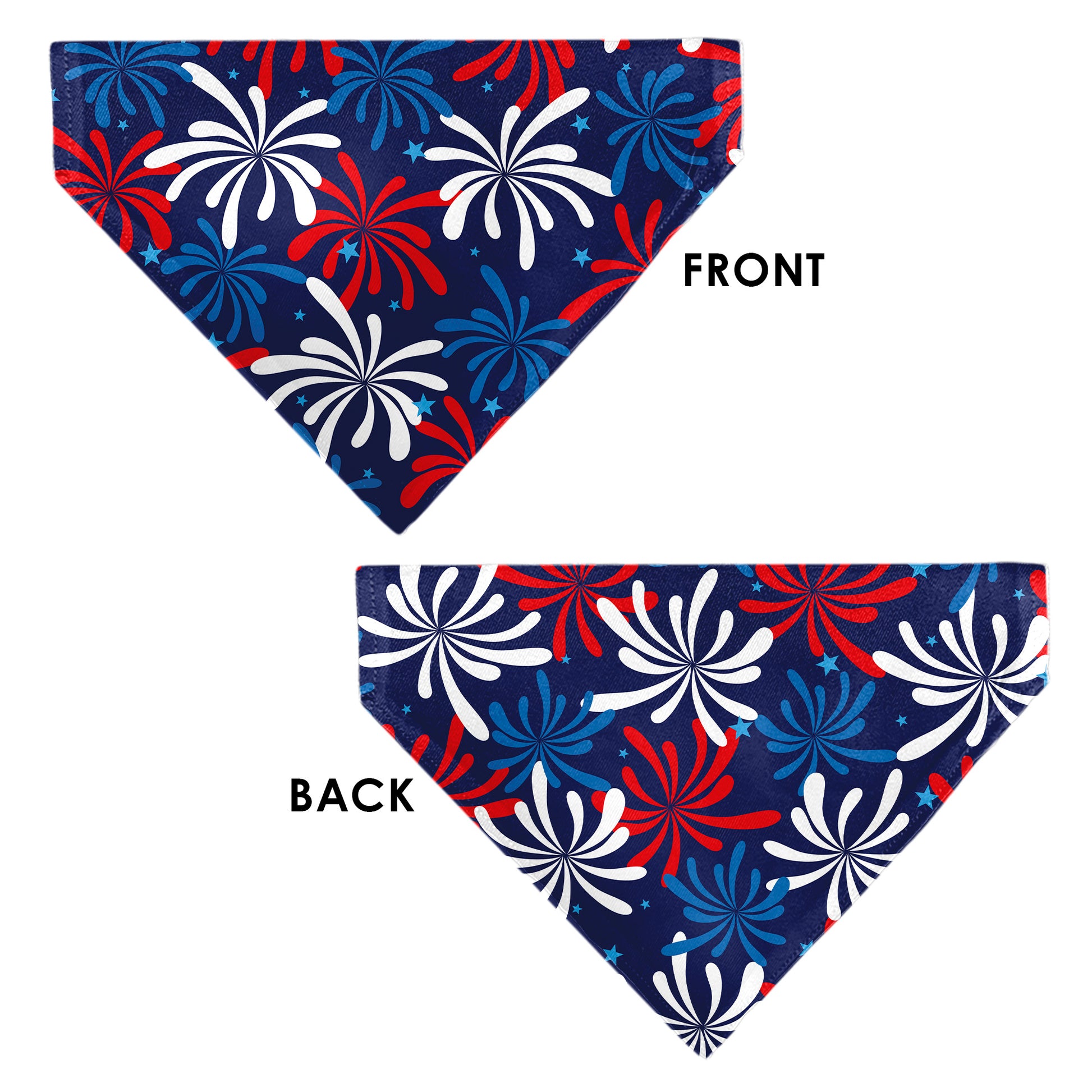 Pet Bandana - Americana Fireworks Show Blues/Red/White Pet Bandanas Buckle-Down
