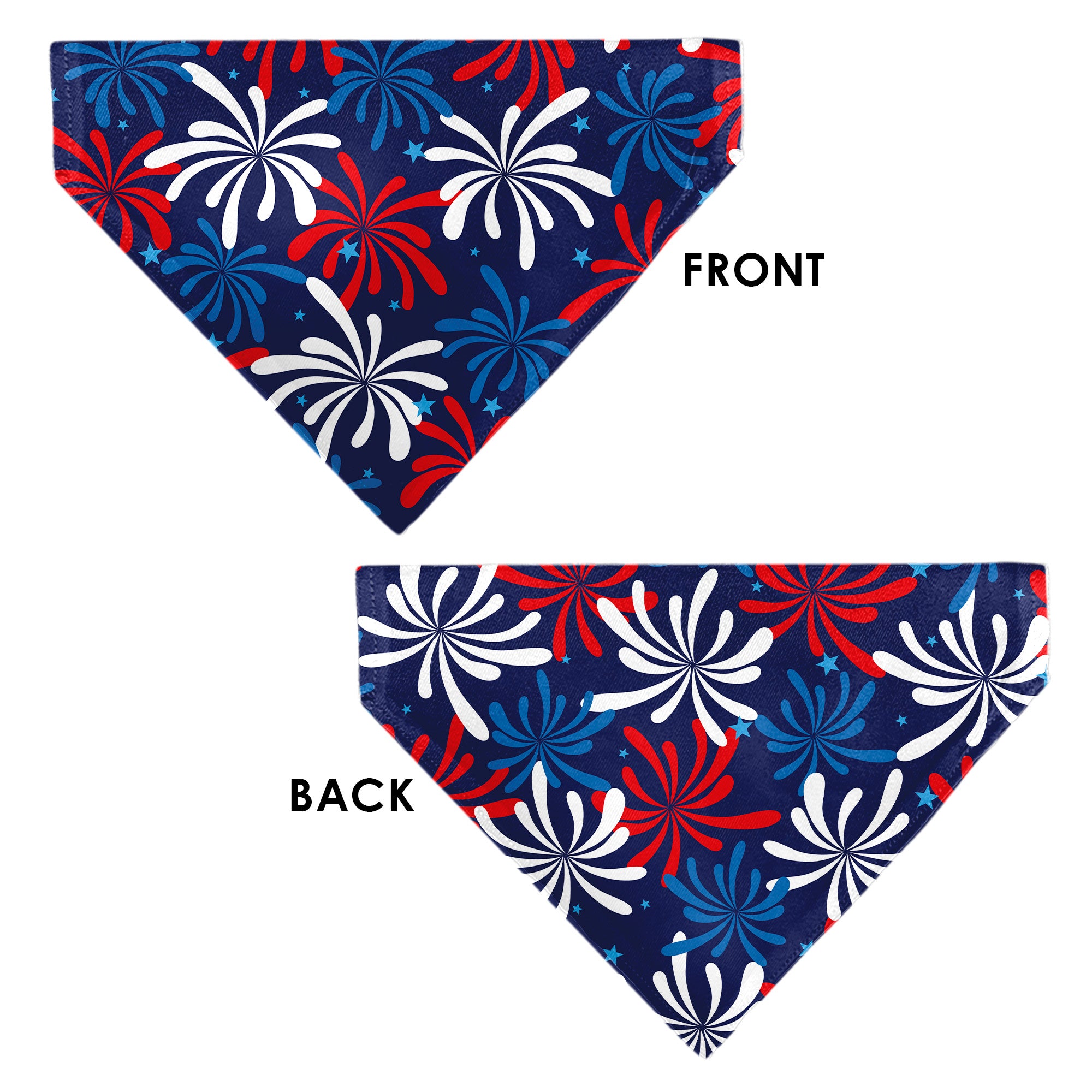 Pet Bandana - Americana Fireworks Show Blues/Red/White Pet Bandanas Buckle-Down