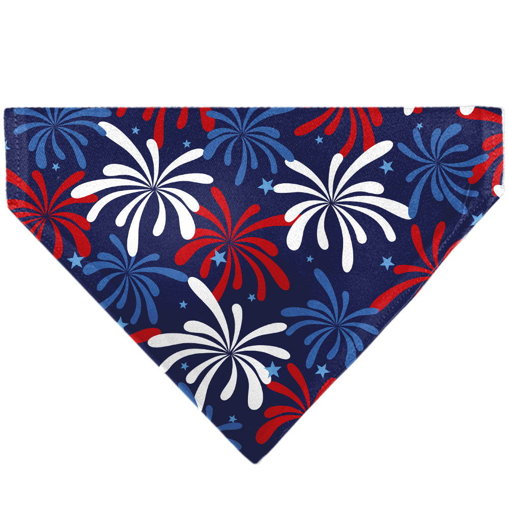 Pet Bandana - Americana Fireworks Show Blues/Red/White Pet Bandanas Buckle-Down