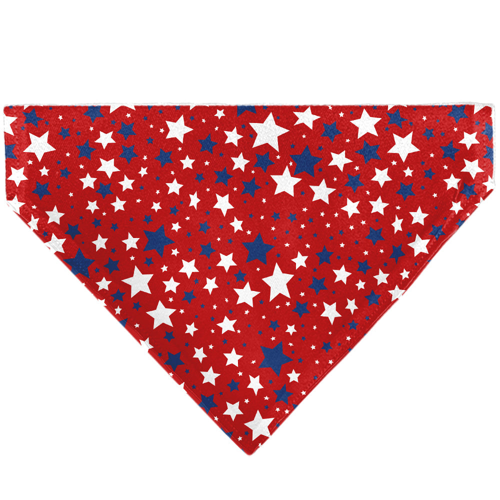 Pet Bandana - Americana Stars Scattered Red/White/Blue Pet Bandanas Buckle-Down