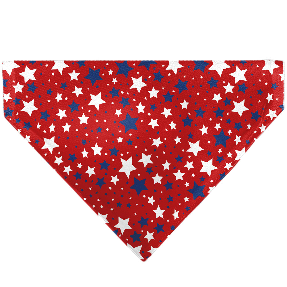 Pet Bandana - Americana Stars Scattered Red/White/Blue Pet Bandanas Buckle-Down