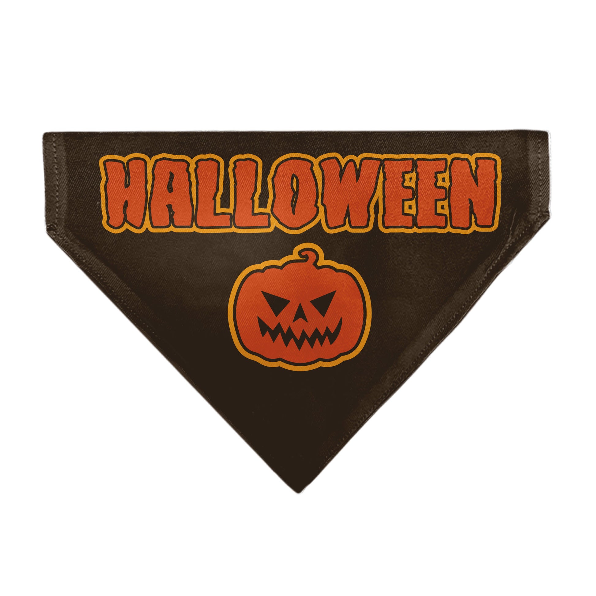 Pet Bandana - HALLOWEEN Jack-O-Lantern Pumpkin Black/Orange Pet Bandanas Buckle-Down