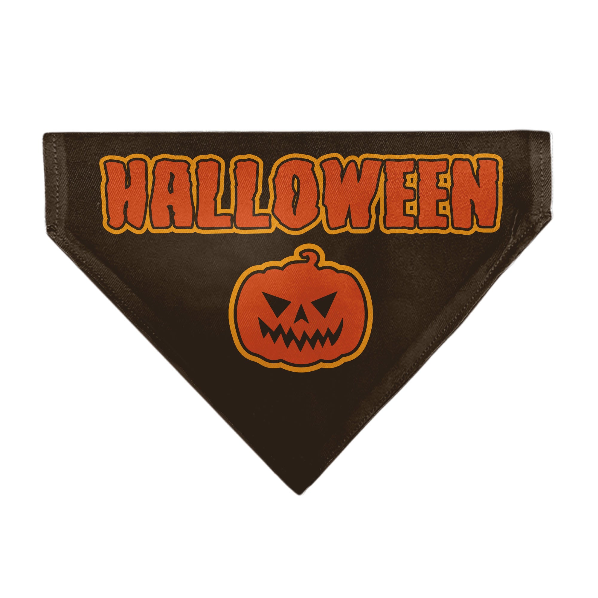Pet Bandana - HALLOWEEN Jack-O-Lantern Pumpkin Black/Orange Pet Bandanas Buckle-Down