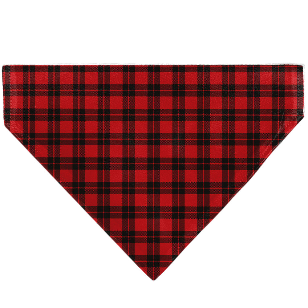 Pet Bandana - Holiday Pajama Plaid Red/Black Pet Bandanas Buckle-Down