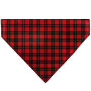 Pet Bandana - Holiday Pajama Plaid Red/Black Pet Bandanas Buckle-Down