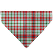 Pet Bandana - Holiday Pajama Plaid Beige/Red/Green Pet Bandanas Buckle-Down