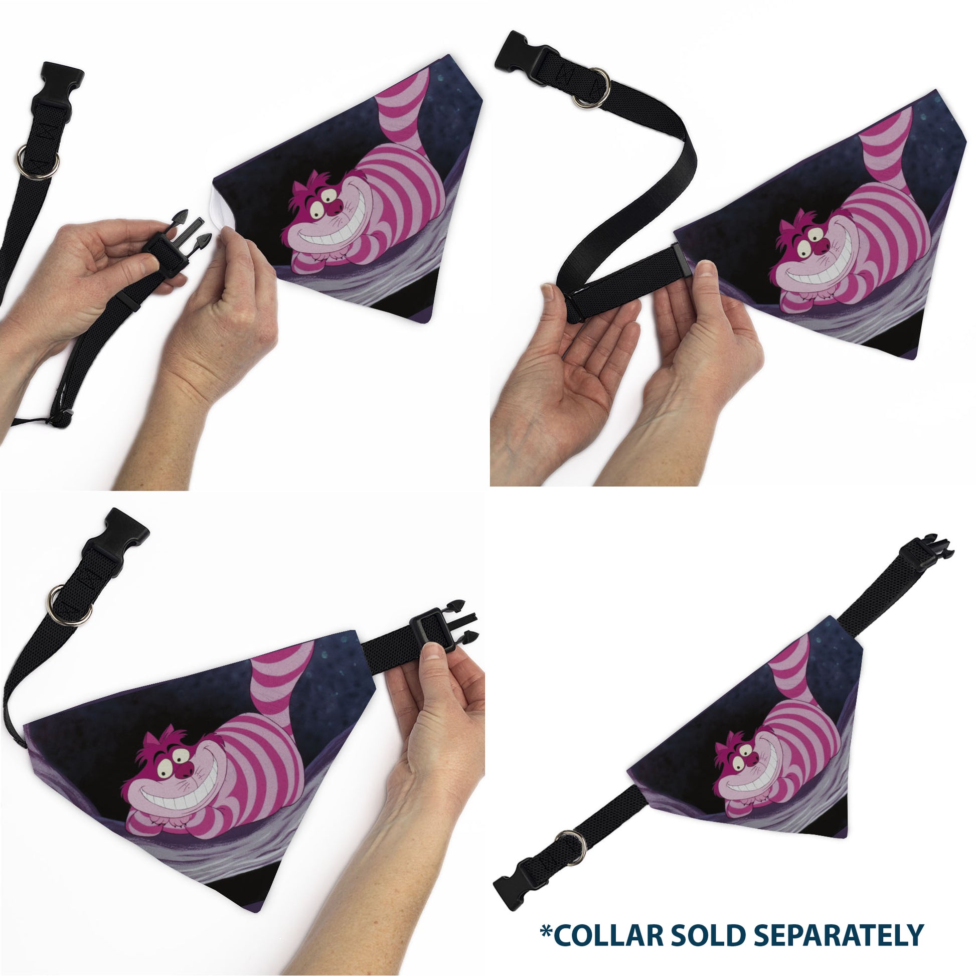 Pet Bandana - Alice in Wonderland Cheshire Cat Smiling Pose Pet Bandanas Disney