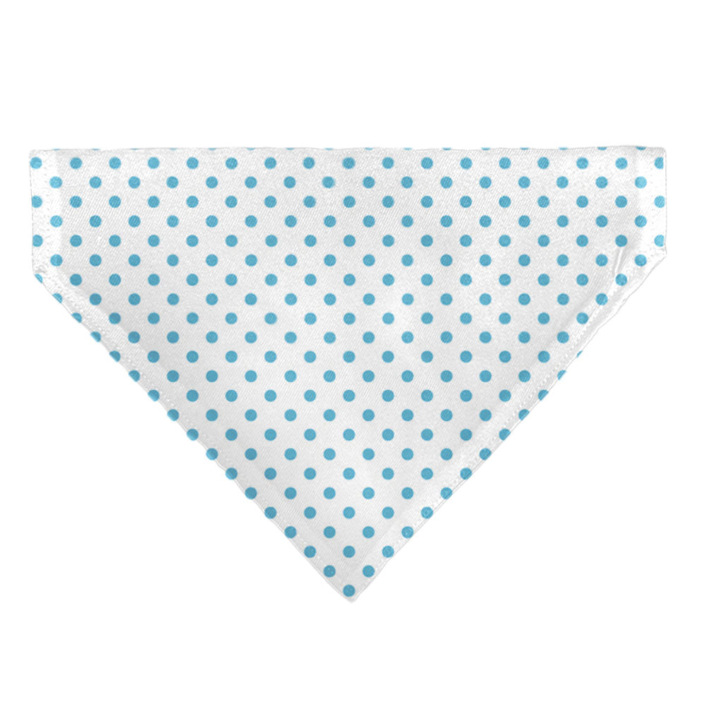 Pet Bandana - Lilo & Stitch Stitch Winking Pose and Polka Dots White/Blue Pet Bandanas Disney