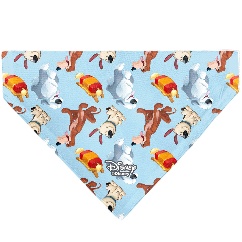 Pet Bandana - Disney Princess Dogs 4-Dog Group Collage/Paws Blues Pet Bandanas Disney