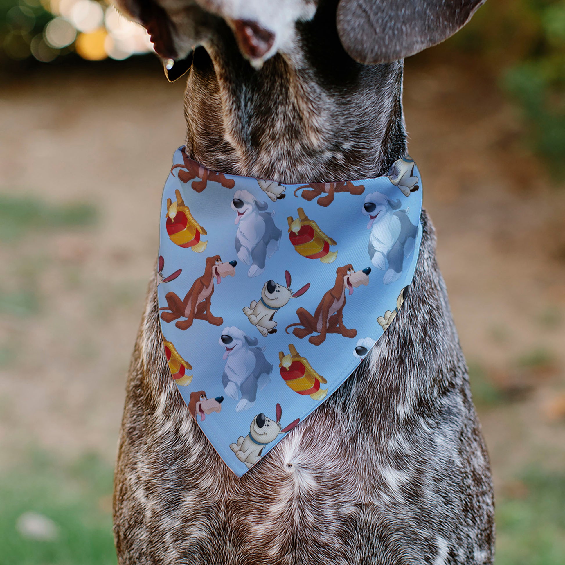 Pet Bandana - Disney Princess Dogs 4-Dog Group Collage/Paws Blues Pet Bandanas Disney