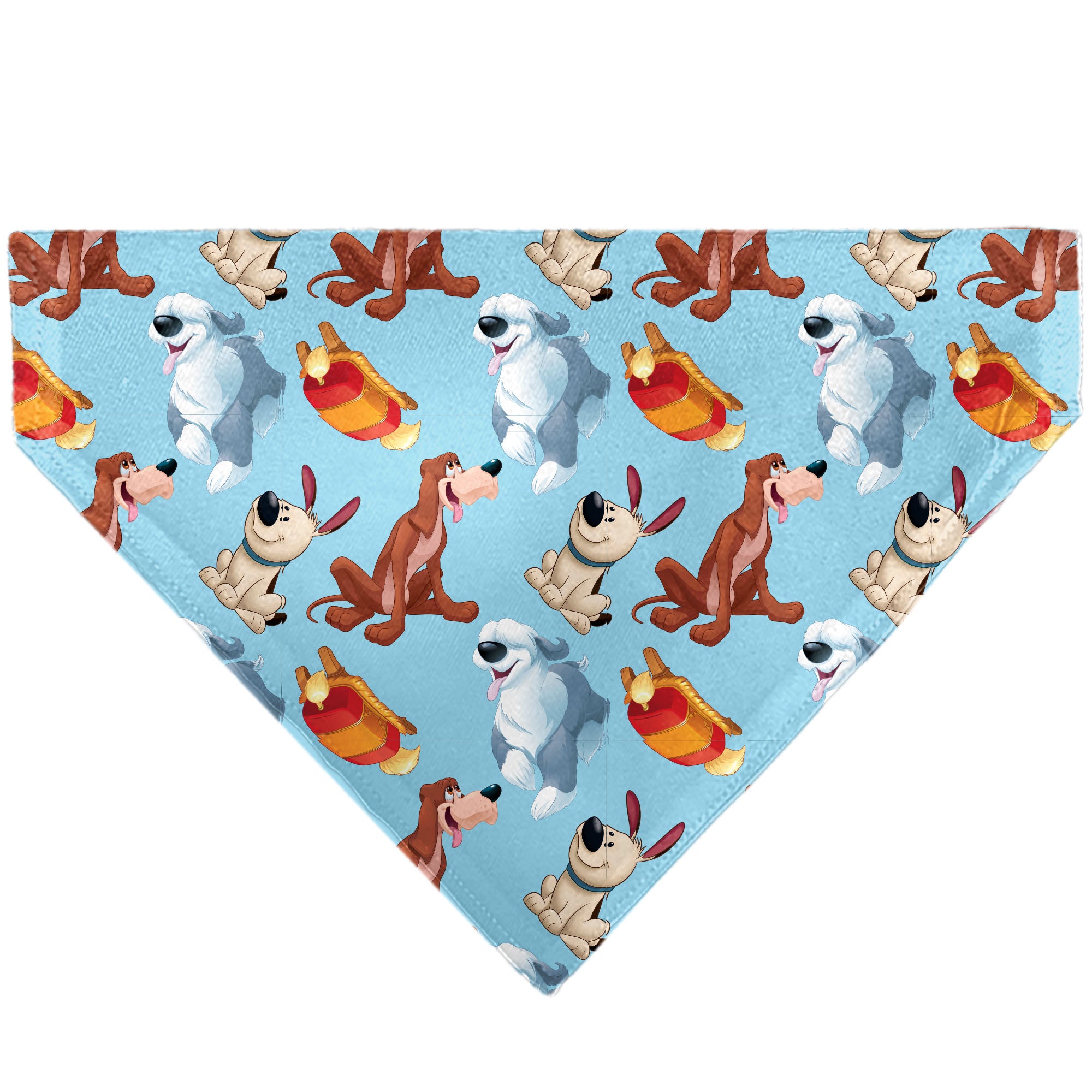 Pet Bandana - Disney Princess Dogs 4-Dog Group Collage/Paws Blues Pet Bandanas Disney