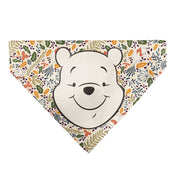 Pet Bandana - Winnie the Pooh Smiling Face/Foliage Collage Beige/Green/Orange/Yellow Pet Bandanas Disney