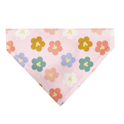 Pet Bandana - Mickey Mouse Ears Flower Icon Scattered Pink Pet Bandanas Disney