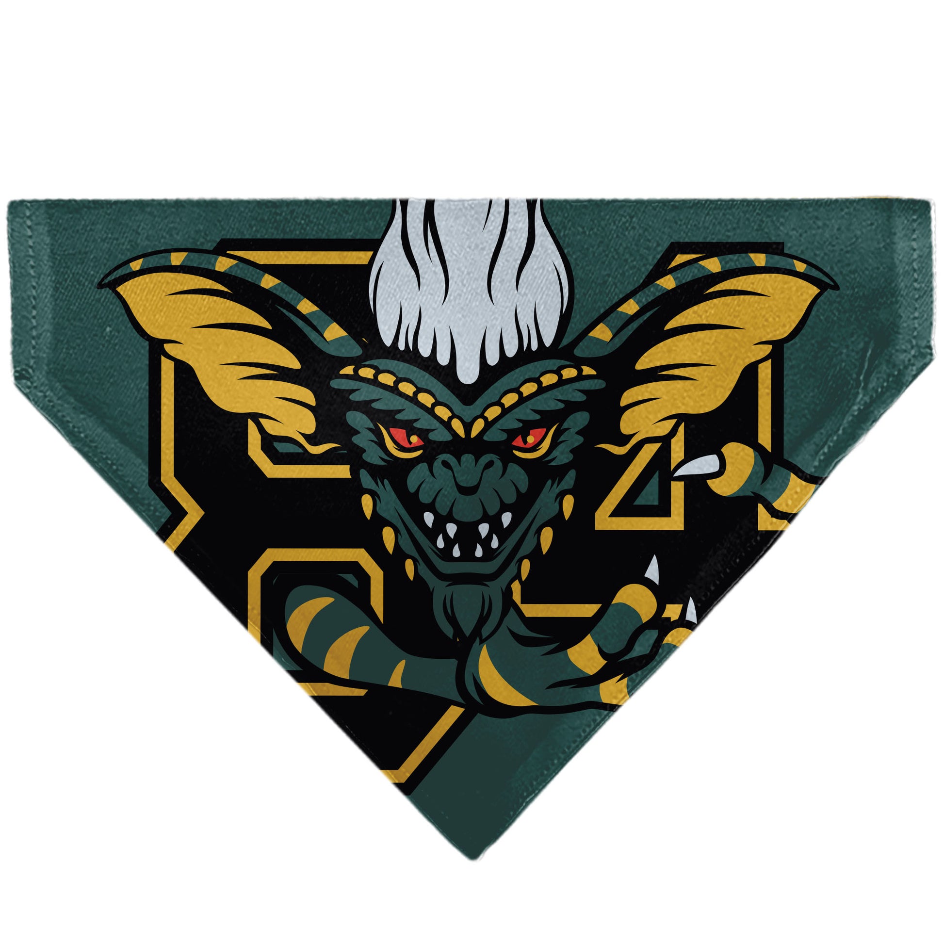 Pet Bandana - Stripe 84 Face and GREMLINS Title Logo Pet Bandanas Gremlins