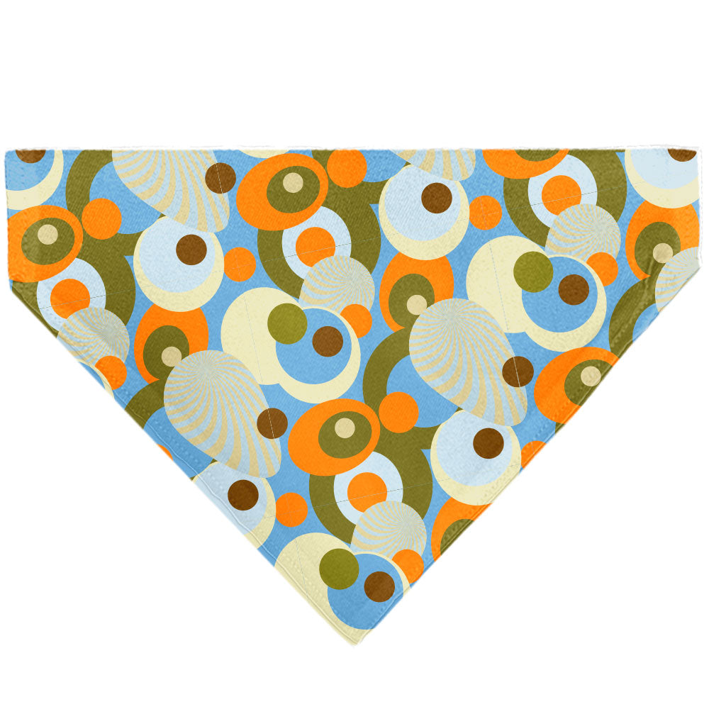 Pet Bandana - Scooby Doo SD Dog Tag Retro Dots Multi Color Pet Bandanas Scooby Doo
