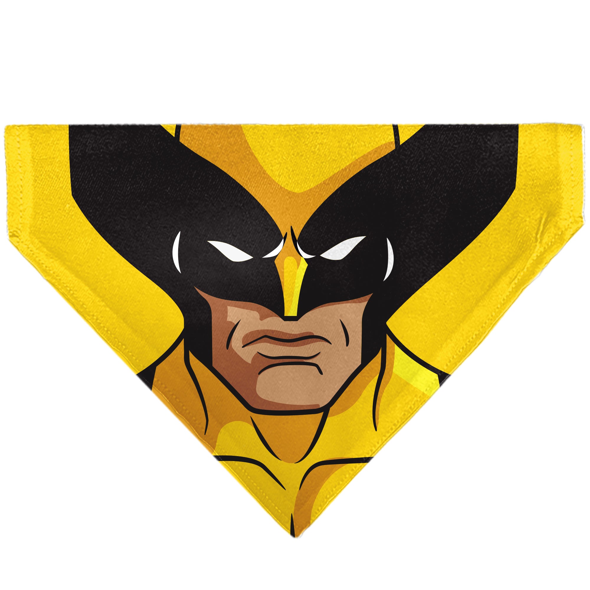 Pet Bandana - X-Men Wolverine Face Yellow